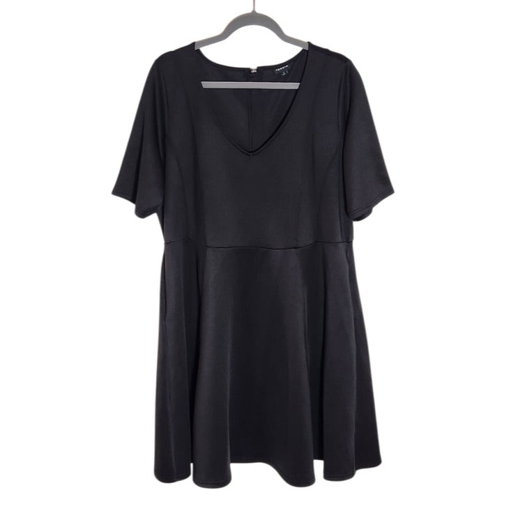 Torrid Black Fit and Flare Mini Dress Size 2X