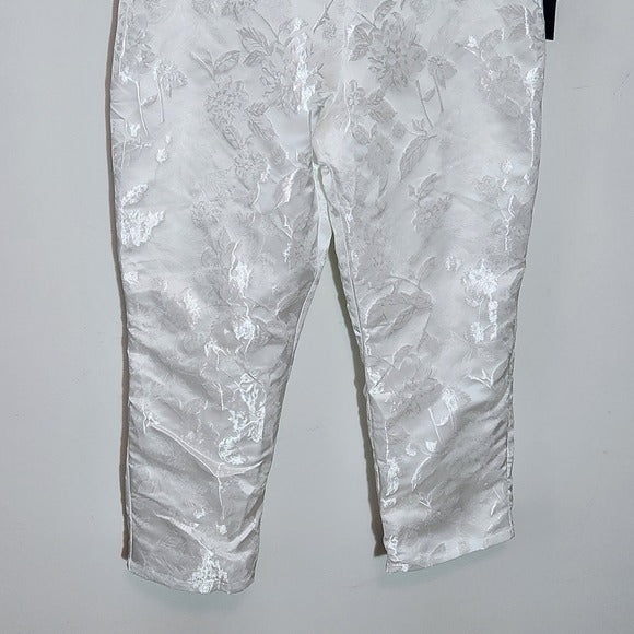 Lulus White Off the Shoulder Cropped Jumpsuit Size Medium, New