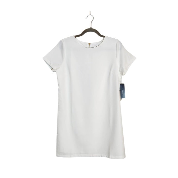 Lulus Ivory Mini Short Sleeve Shift Dress Size Small NWT