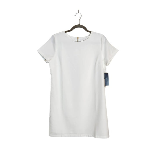 Lulus Ivory Mini Short Sleeve Shift Dress Size Small NWT