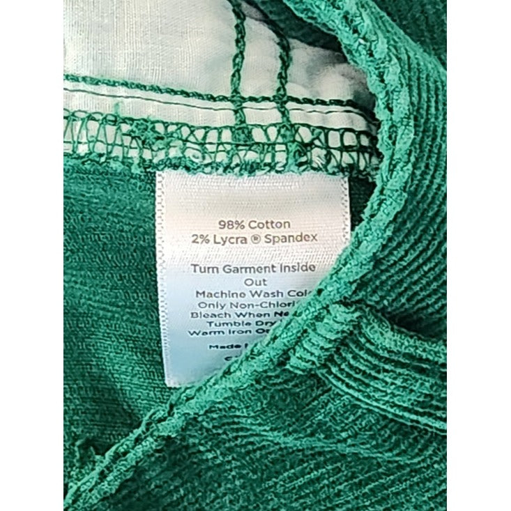 Talbots Green Curvy Bootcut Corduroy Pants Size 6 Petite