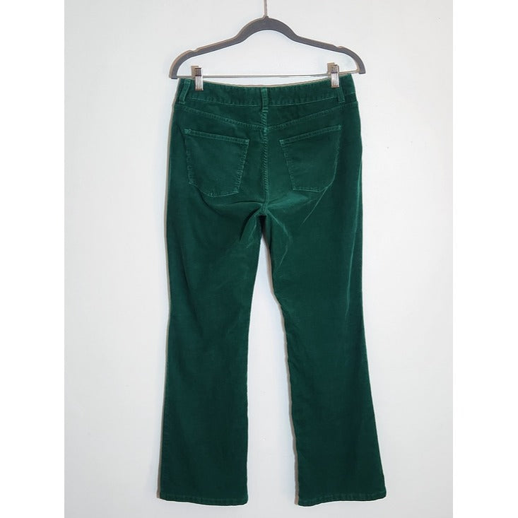 Talbots Green Curvy Bootcut Corduroy Pants Size 6 Petite