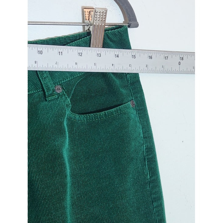 Talbots Green Curvy Bootcut Corduroy Pants Size 6 Petite