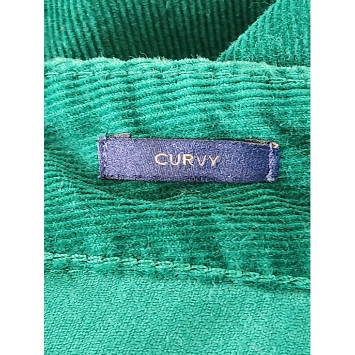 Talbots Green Curvy Bootcut Corduroy Pants Size 6 Petite