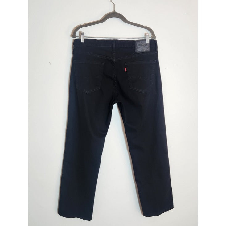 Levi's 559 Relaxed Straight Fit Black Jeans Size 34 x 30
