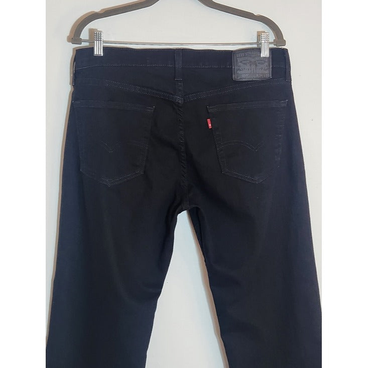 Levi's 559 Relaxed Straight Fit Black Jeans Size 34 x 30