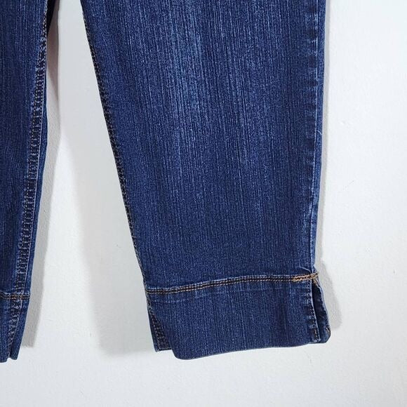 Gloria Vanderbilt Dark Wash Capri Jeans Size 8