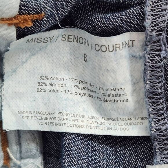 Gloria Vanderbilt Dark Wash Capri Jeans Size 8