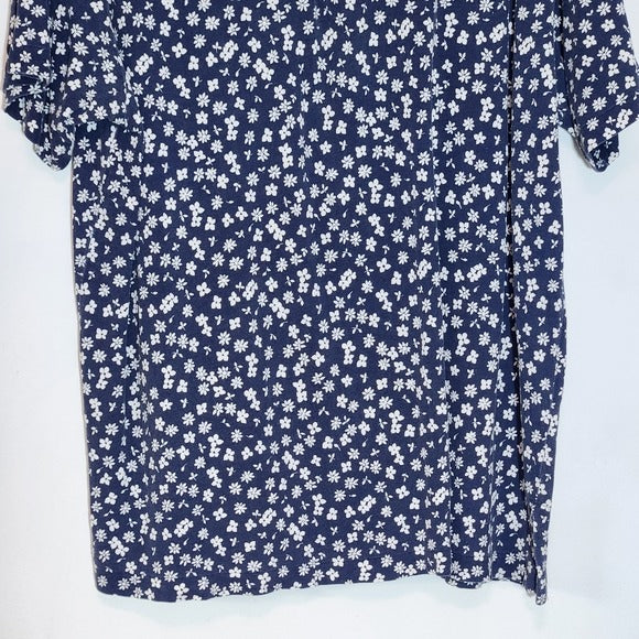 Polo Ralph Lauren Blue Floral Polo Shirt Size XL Preppy Floral Polo