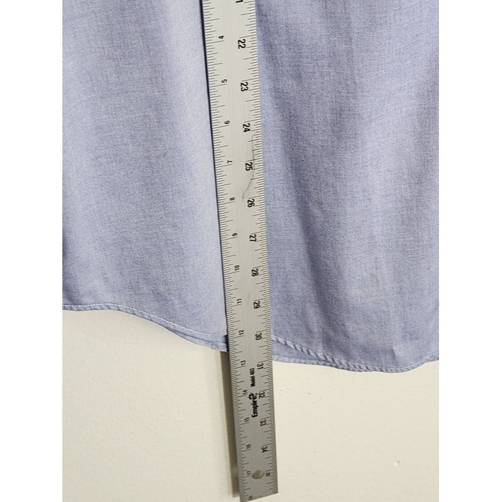 Lauren Ralph Lauren Blue Oxford Button Up Dress Shirt Size 17.5 32/33