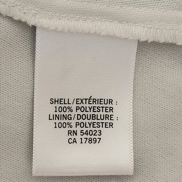 Banana Republic Gray and Taupe Zigzag Stripe Blouse Size Large