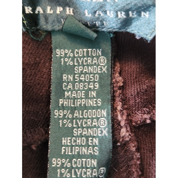 Lauren Ralph Lauren Brown Straight Leg Jeans Size 12 Petite