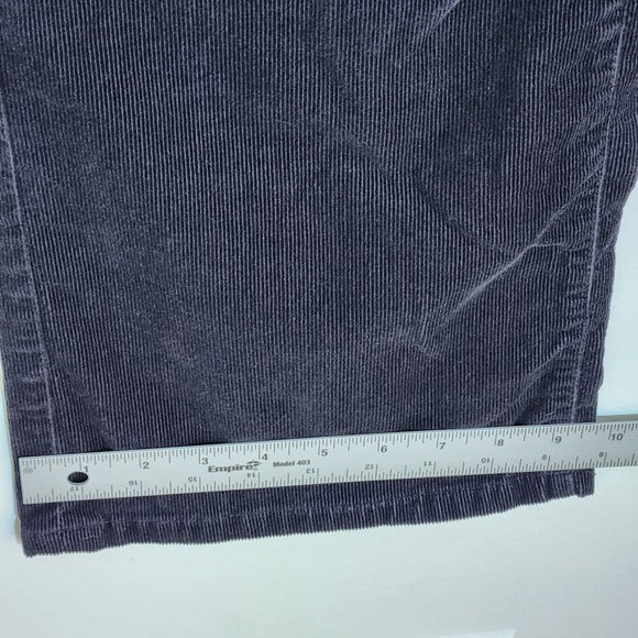 Lands' End Womens Black Corduroy Bootcut Pants Size 20W