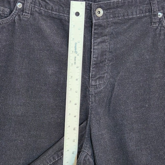 Lands' End Womens Black Corduroy Bootcut Pants Size 20W