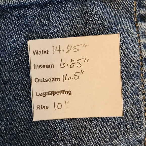 Old Navy Cuffed Jean Shorts Size 8 OG Straight High-Rise Denim Shorts