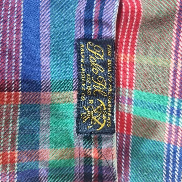 Polo Ralph Lauren Multi-Color Button-Up Shirt Size Small Preppy Cotton Shirt