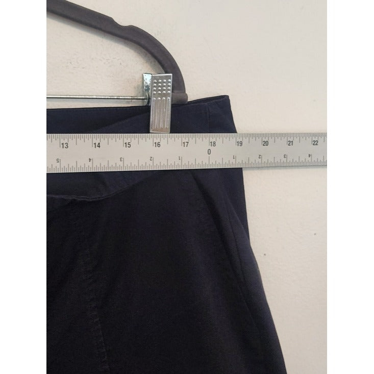 Eloquii Black Cropped Tie Waist Pants Size 16