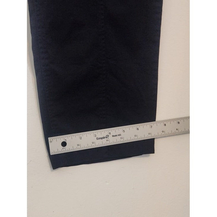 Eloquii Black Cropped Tie Waist Pants Size 16