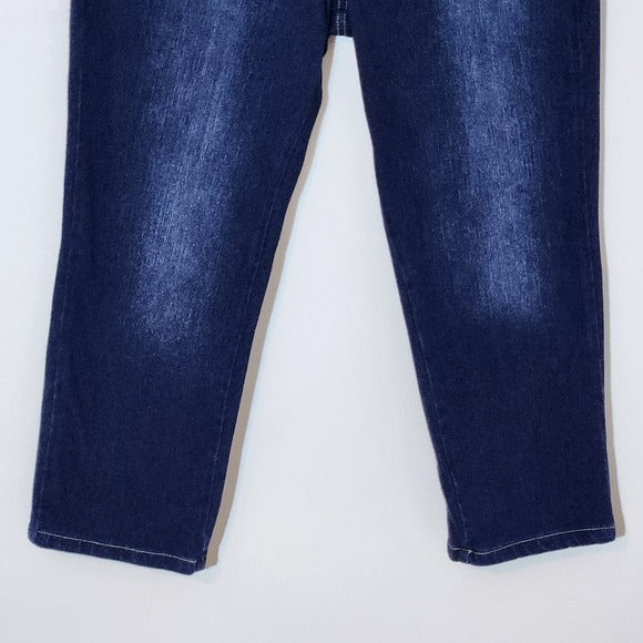 Belle by Kim Gravel Dark Wash Cropped Jeans Size 10