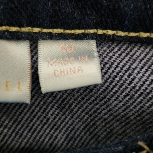 Belle by Kim Gravel Dark Wash Cropped Jeans Size 10