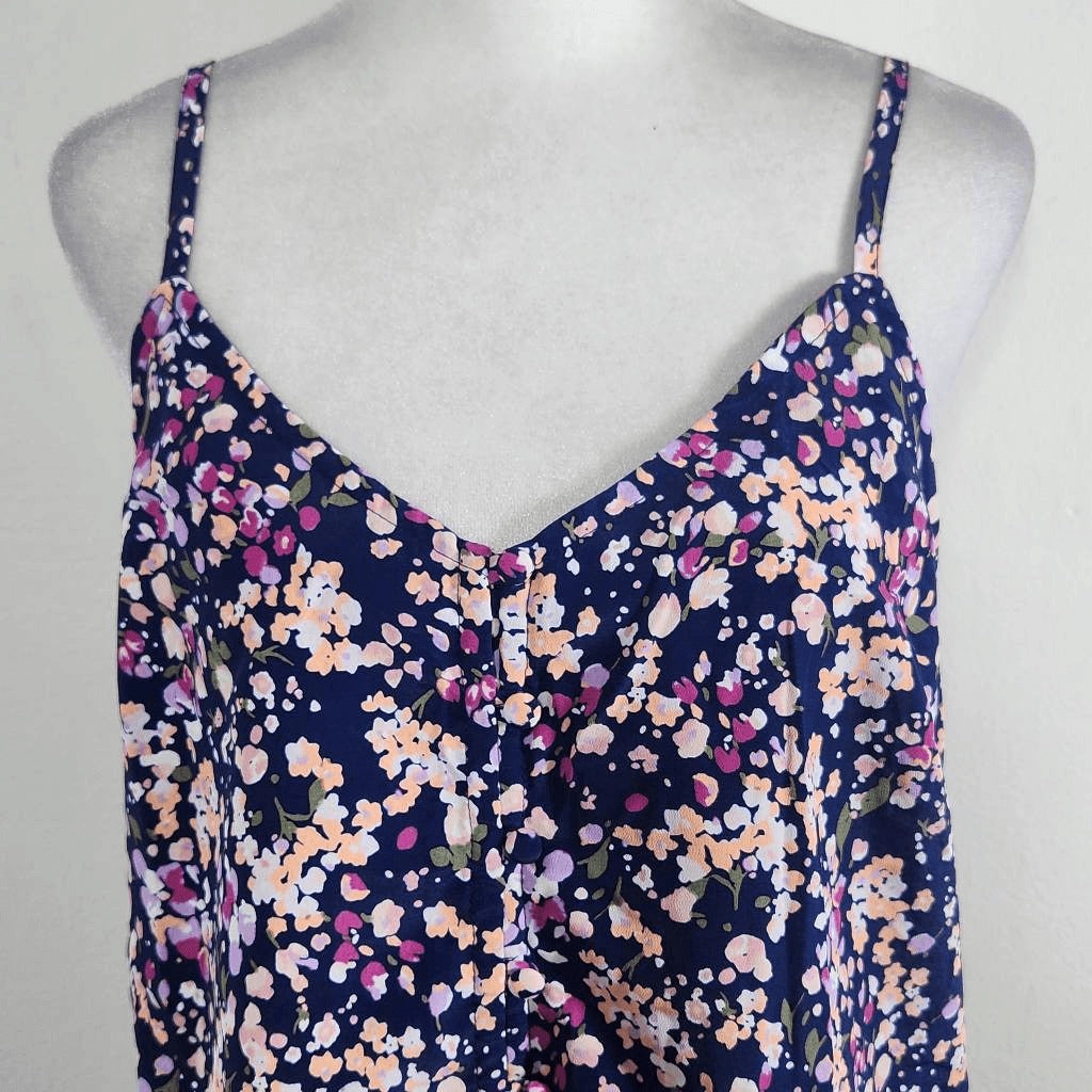 Sanctuary Matching Set Navy Floral Flirty Mini Skirt and Tank Top NWT Sz Medium