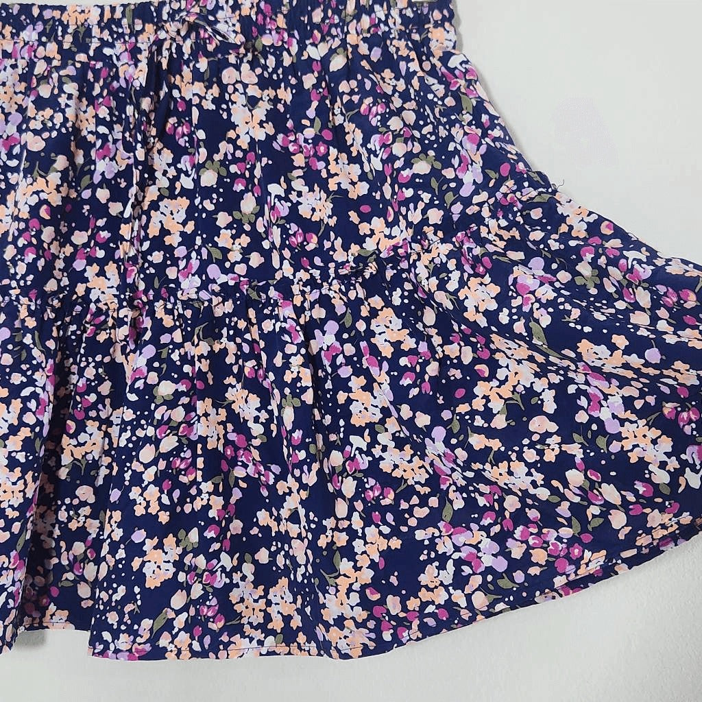 Sanctuary Matching Set Navy Floral Flirty Mini Skirt and Tank Top NWT Sz Medium