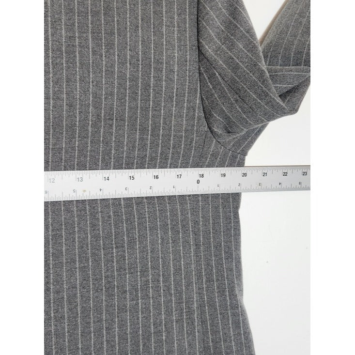 H&M Womens Gray Pinstripe Blazer Size 10