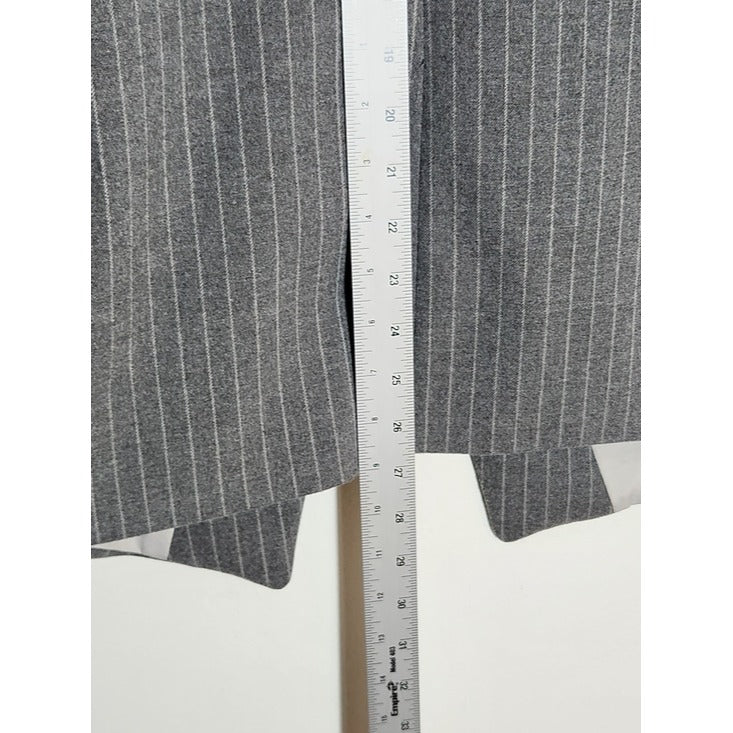 H&M Womens Gray Pinstripe Blazer Size 10