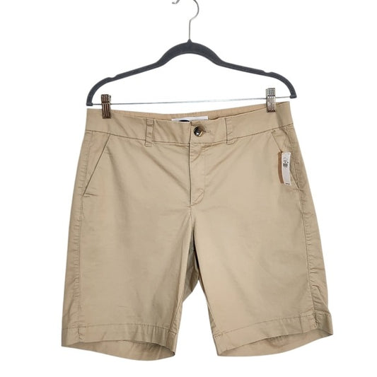Old Navy Khaki Mid-Rise Chino Everyday Shorts Size 8 NWT
