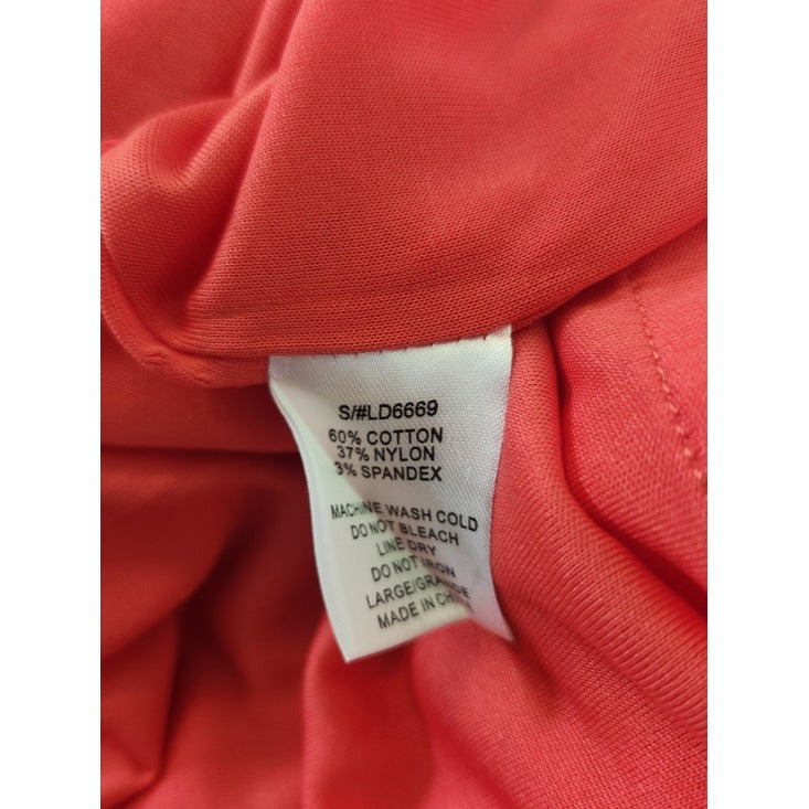 C. Luce Coral Pink Sleeveless Mini Dress with Ruffle and Tie Detail Size Large