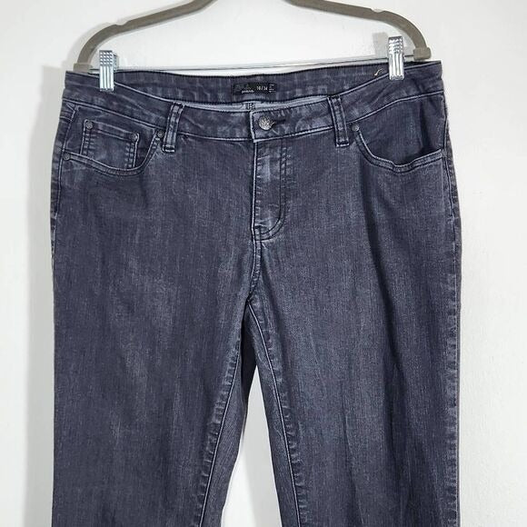Prana Gray Straight Leg Jeans Size 16
