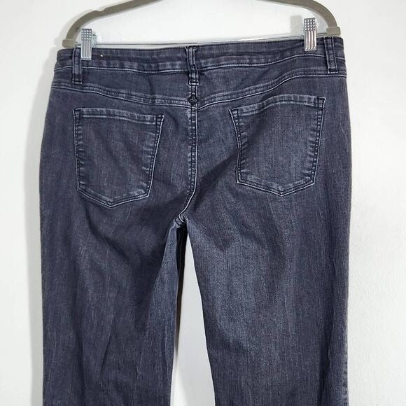 Prana Gray Straight Leg Jeans Size 16