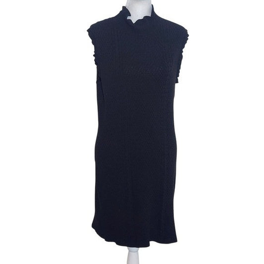 Endless Rose Black Sleeveless Knit Dress Size Large Black Knit Mini Dress