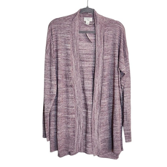 LOFT Outlet Heather Purple Open Front Cardigan Size XL NWT
