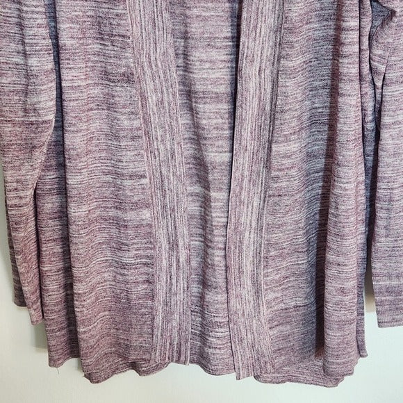 LOFT Outlet Heather Purple Open Front Cardigan Size XL NWT