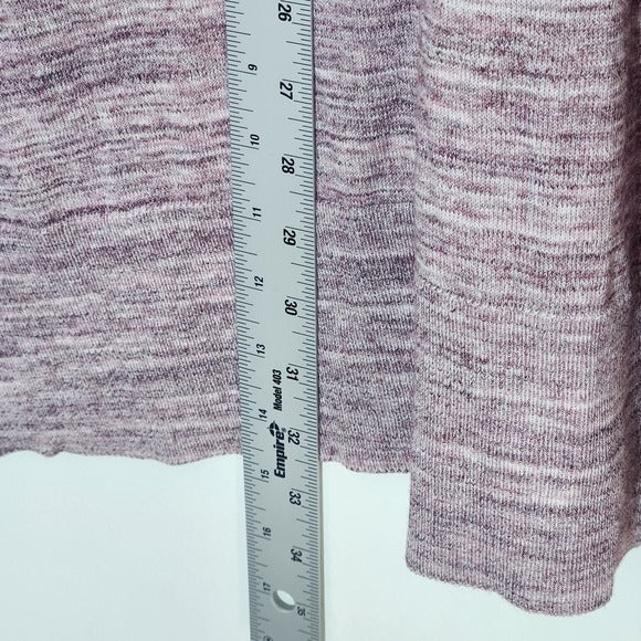 LOFT Outlet Heather Purple Open Front Cardigan Size XL NWT