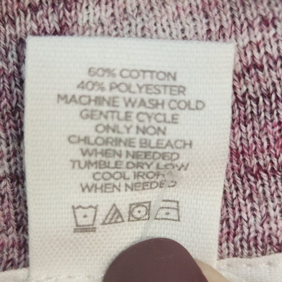 LOFT Outlet Heather Purple Open Front Cardigan Size XL NWT