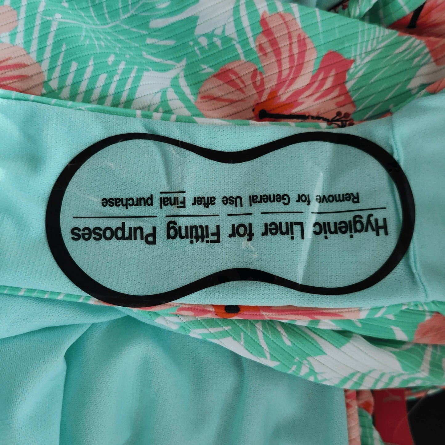 YMI Tropical Print One-Piece Swimsuit NWT Size Medium Green and Pink Swimsuit