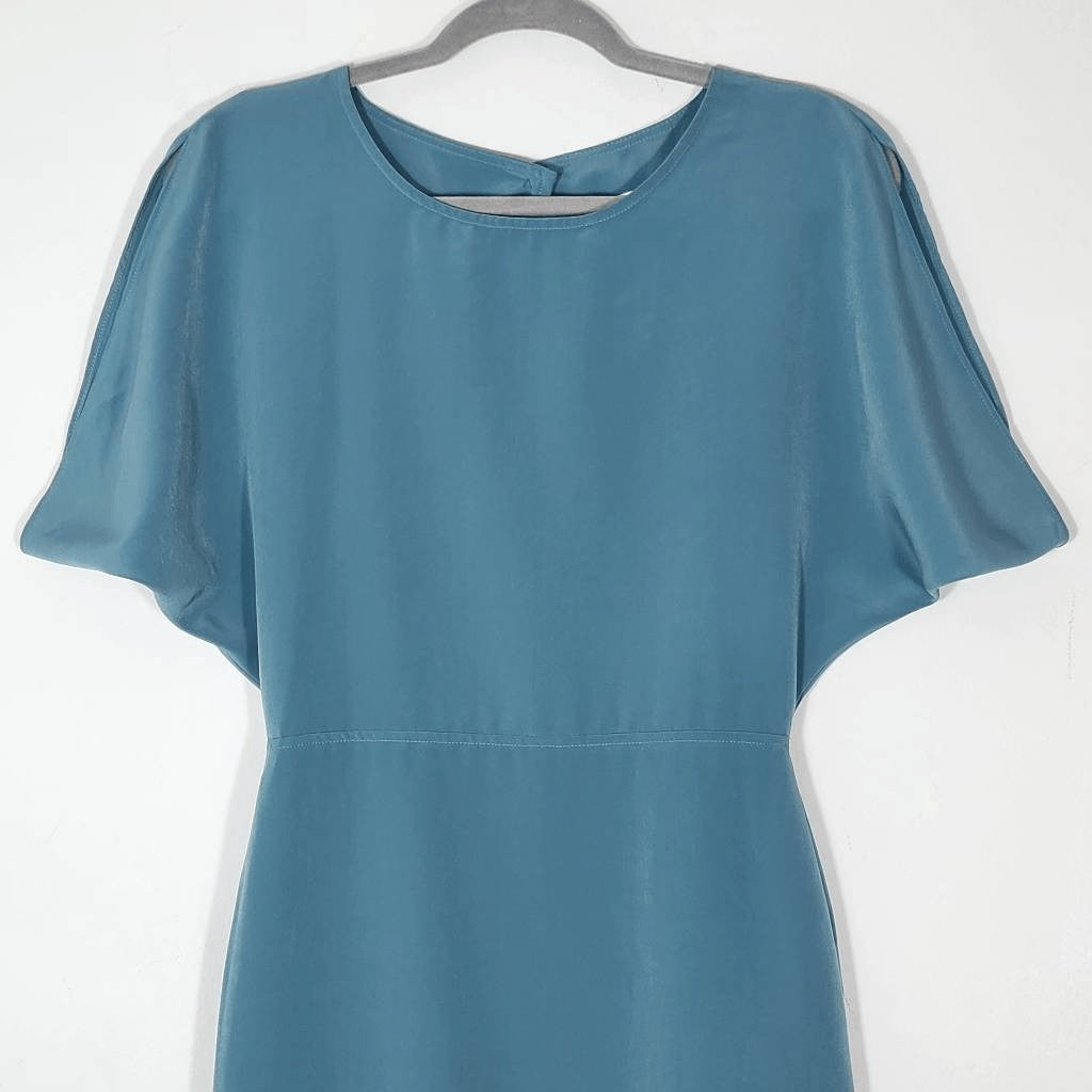 BCBGeneration Blue Dolman Sleeve Mini Dress Size 4 BCBG Blue Wedding Guest Dress