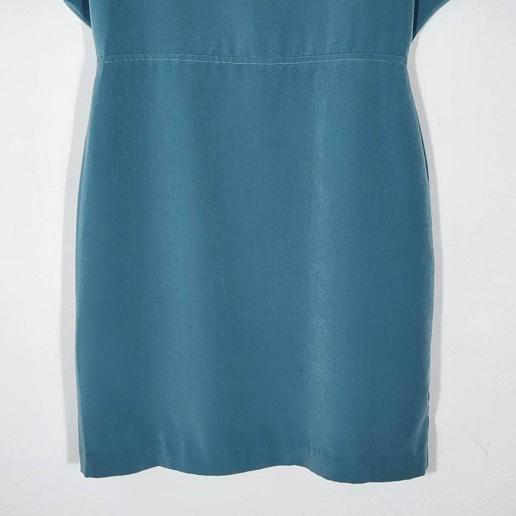 BCBGeneration Blue Dolman Sleeve Mini Dress Size 4 BCBG Blue Wedding Guest Dress