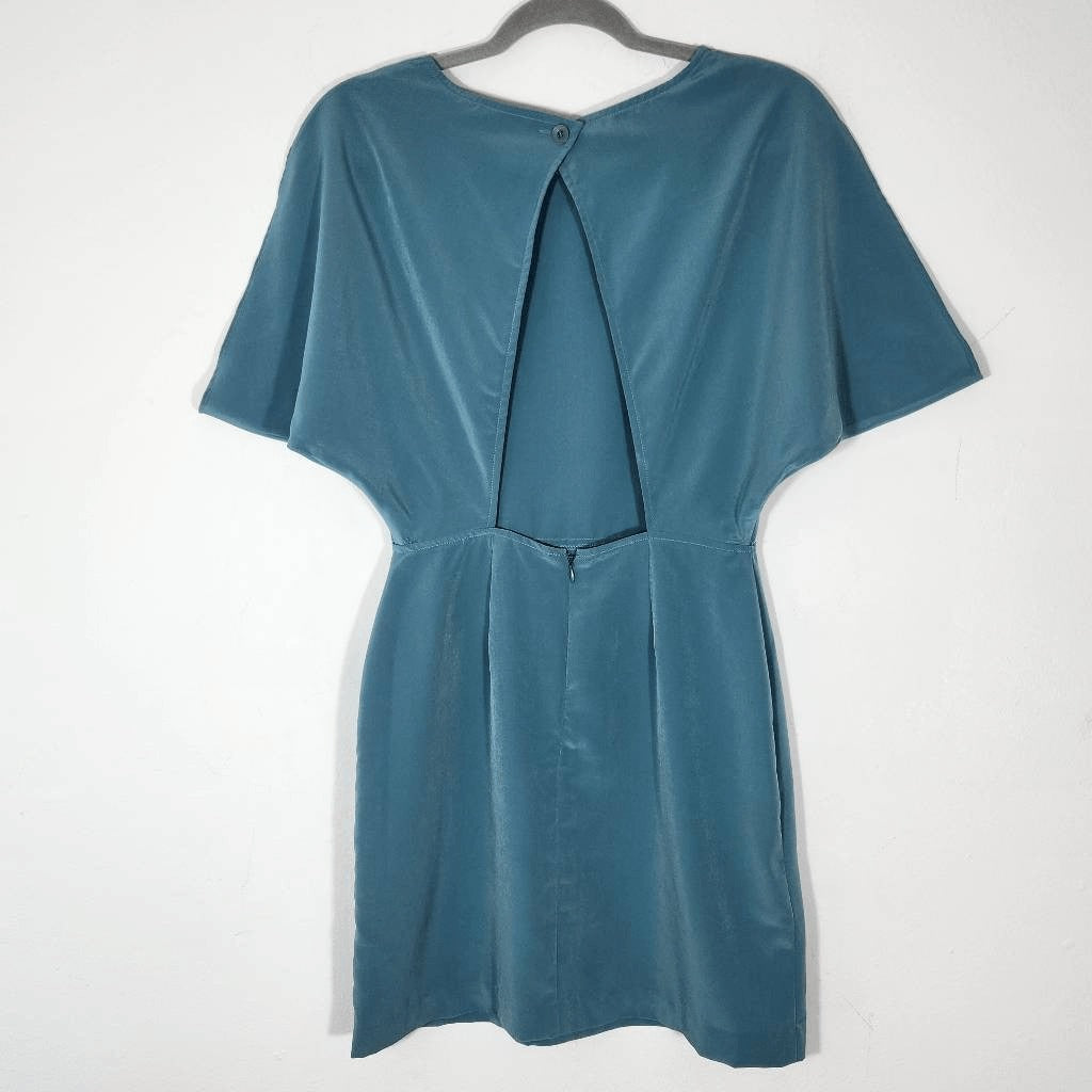 BCBGeneration Blue Dolman Sleeve Mini Dress Size 4 BCBG Blue Wedding Guest Dress