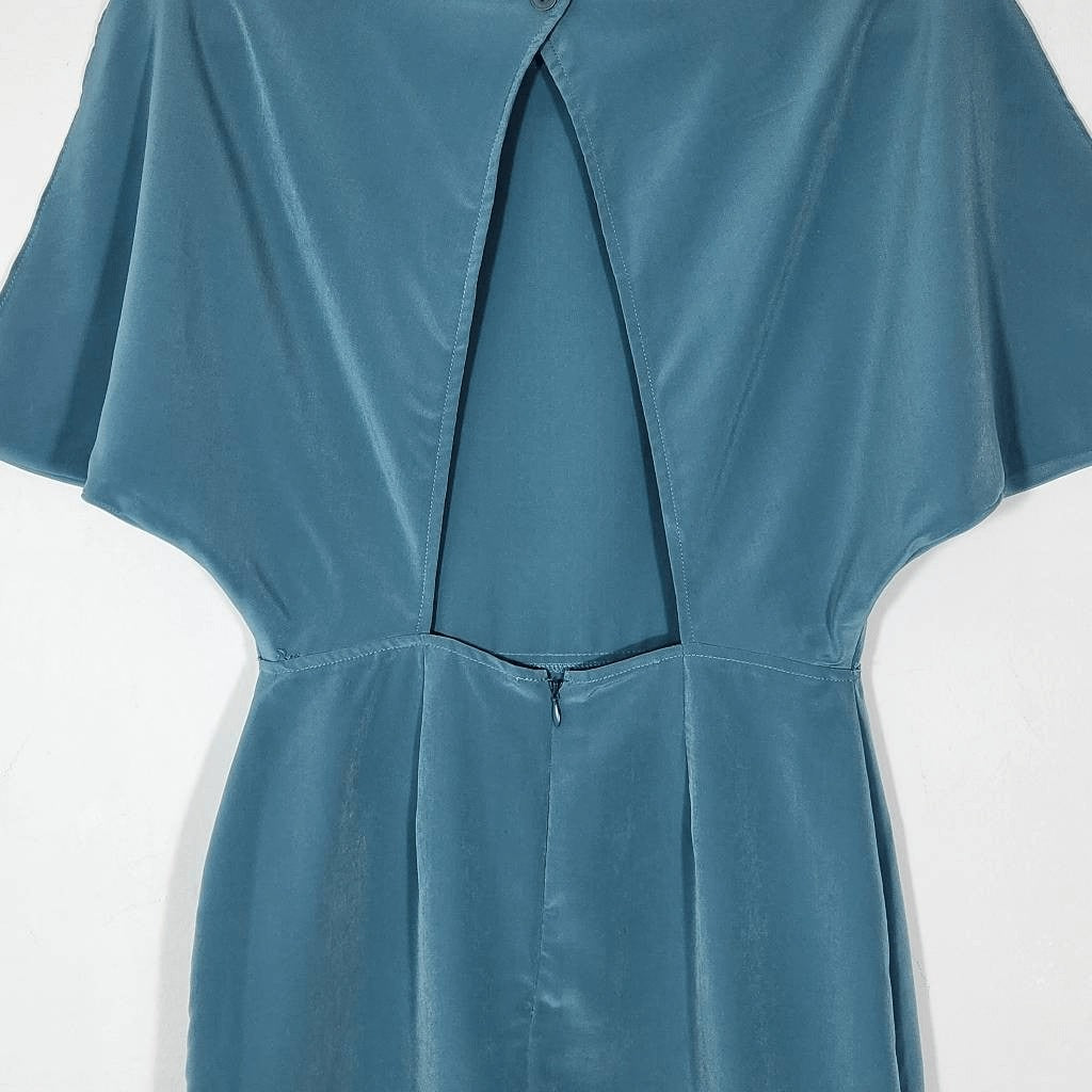 BCBGeneration Blue Dolman Sleeve Mini Dress Size 4 BCBG Blue Wedding Guest Dress