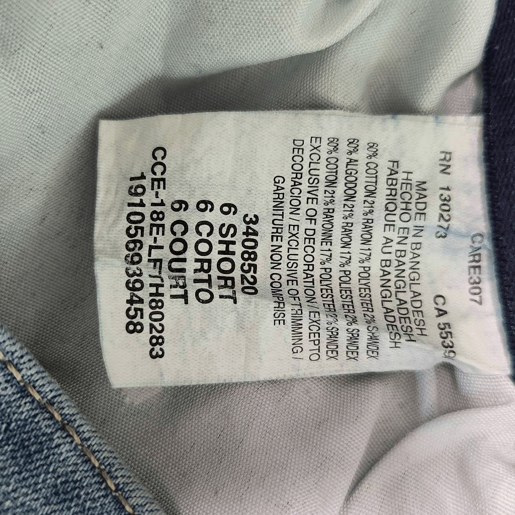Lee Regular Fit Mid-Rise Straight Leg Jeans Size 6 Short Lee Button-Fly Denim