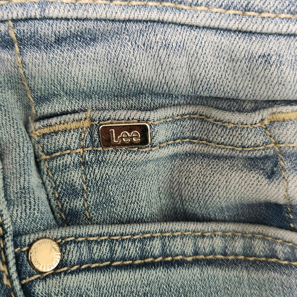 Lee Regular Fit Mid-Rise Straight Leg Jeans Size 6 Short Lee Button-Fly Denim