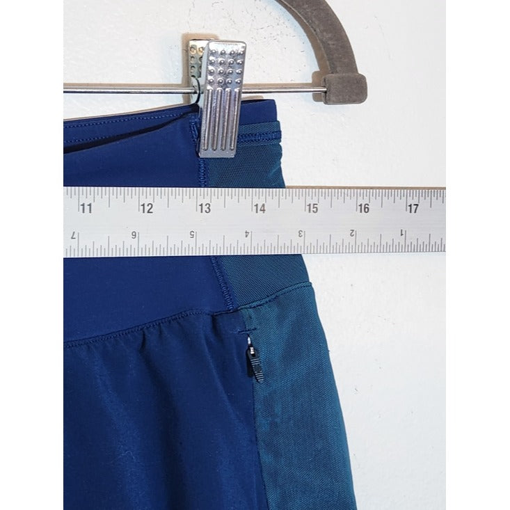 Lululemon Mind Over Miles Blue Shorts with Mesh Detail Size 4