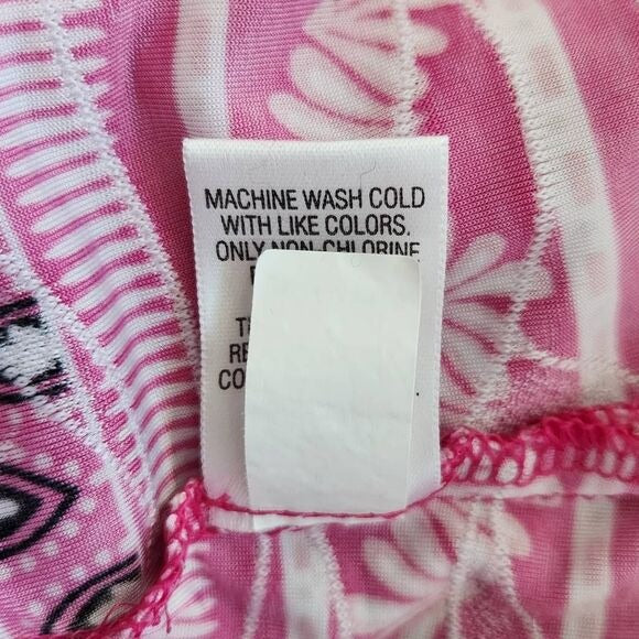 Croft & Barrow Pink Boatneck Blouse with 3/4 Sleeves Size Medium