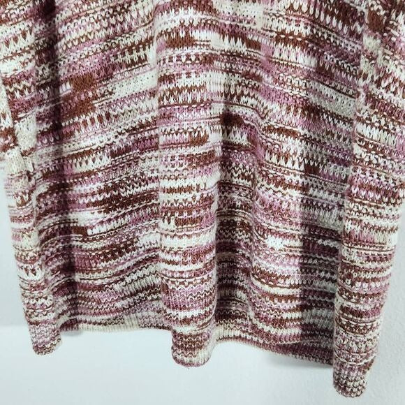 a.n.a Pink and Brown Sleeveless Knit Top Size XL NWOT Pink Halter Knit Top