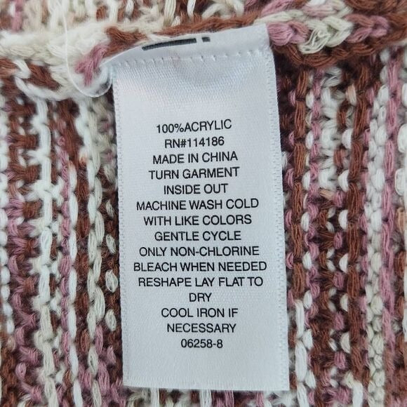 a.n.a Pink and Brown Sleeveless Knit Top Size XL NWOT Pink Halter Knit Top