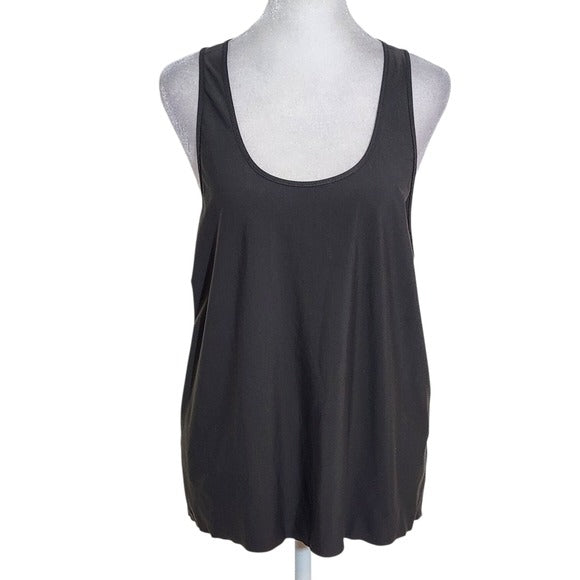 Athleta Gray Sleeveless Activewear Tank Top Size Medium Gray Athleta Tank