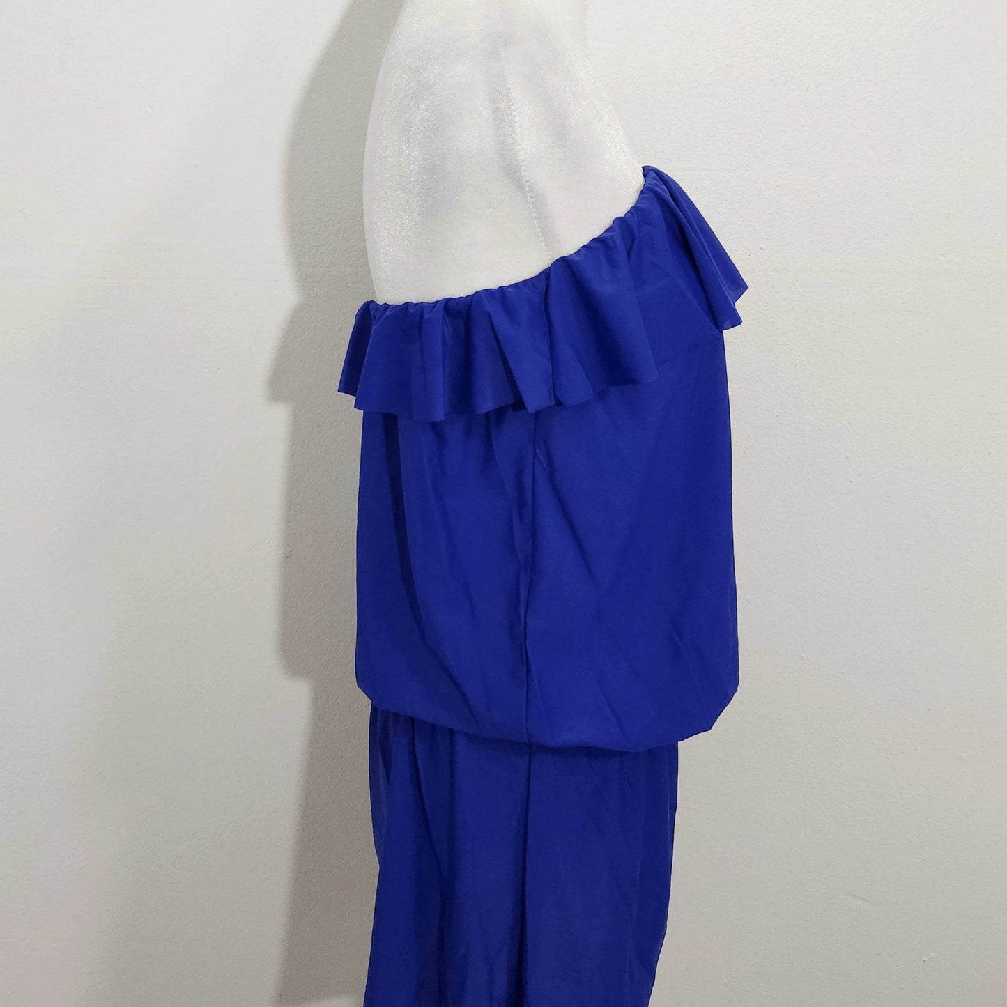 Eco Swim Blue Strapless Swim Cover-Up NWT Size Small Blue Swim Cover